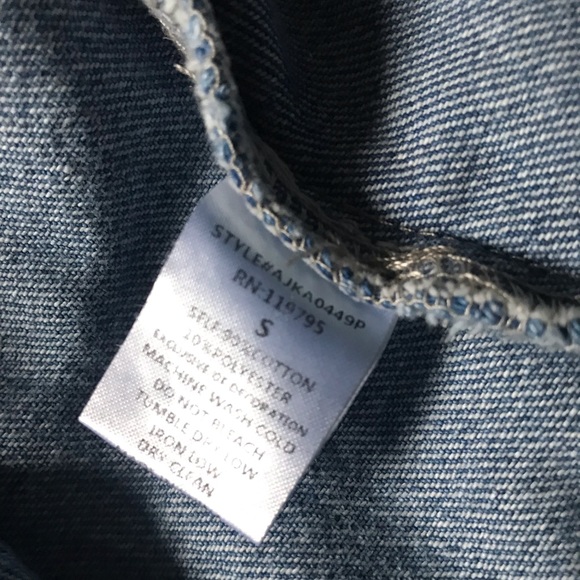 Forever 21 heavyweight denim jacket SMALL - Picture 7 of 8